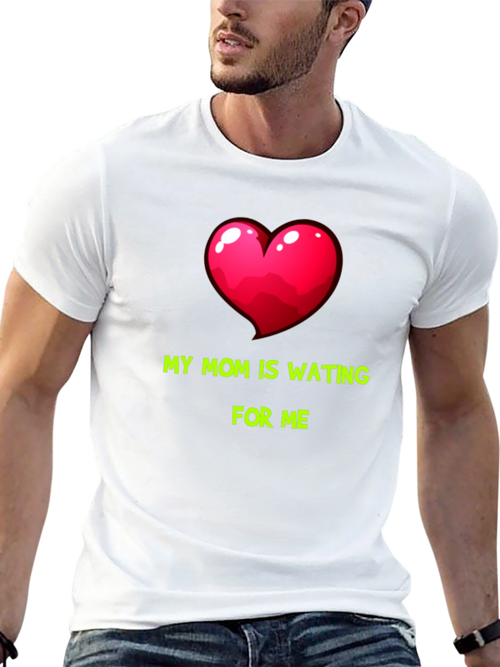 My Mom Is Waiting For Me Graphic Tee