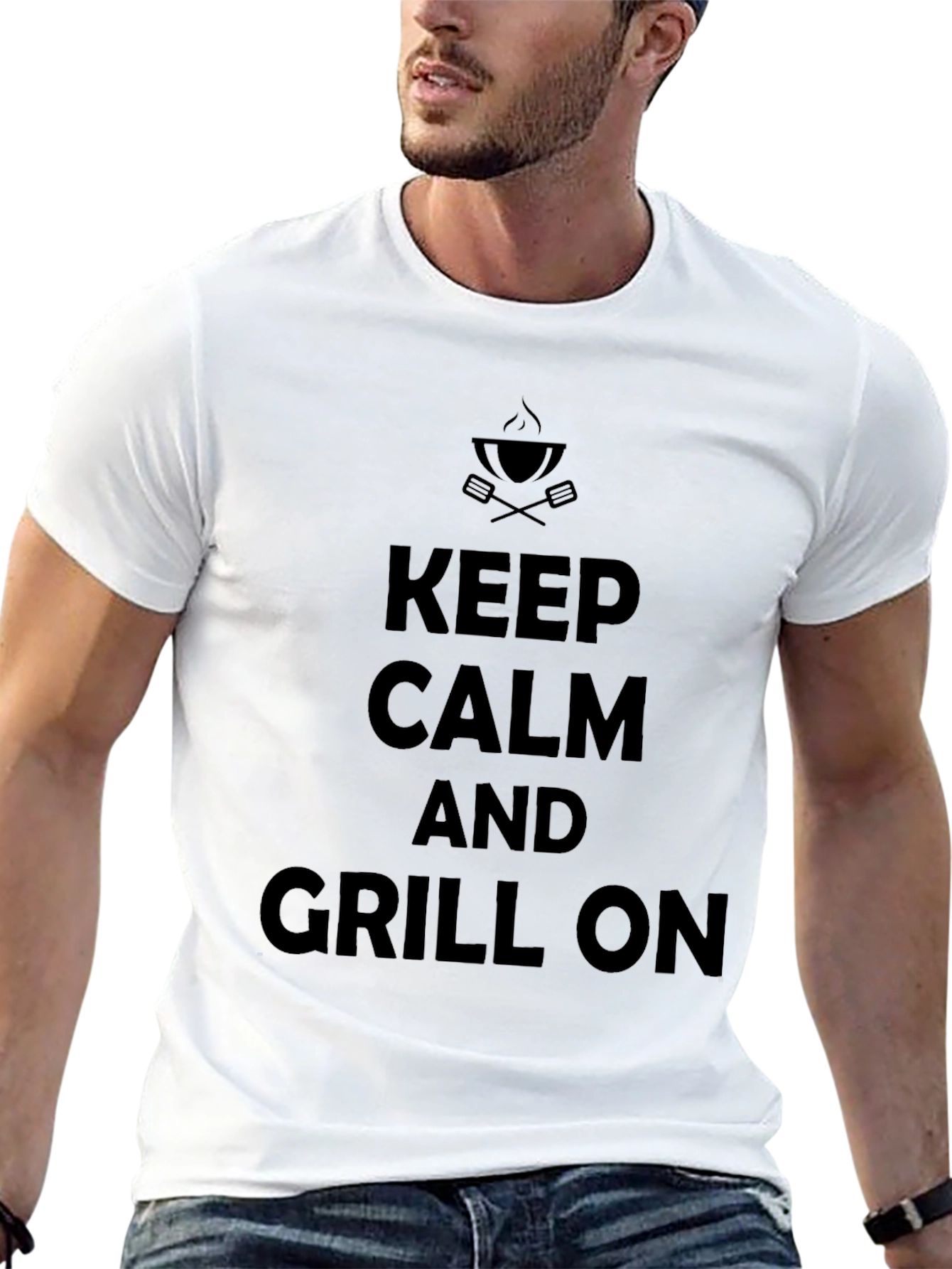 Keep Calm and Grill On T-Shirt