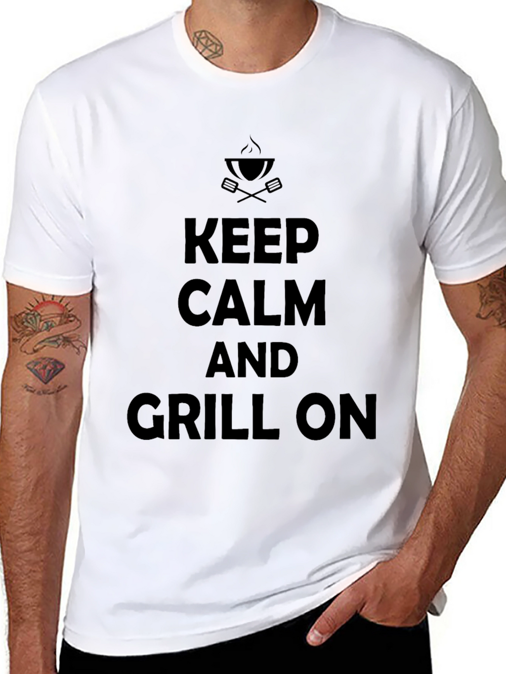 Keep Calm and Grill On T-Shirt
