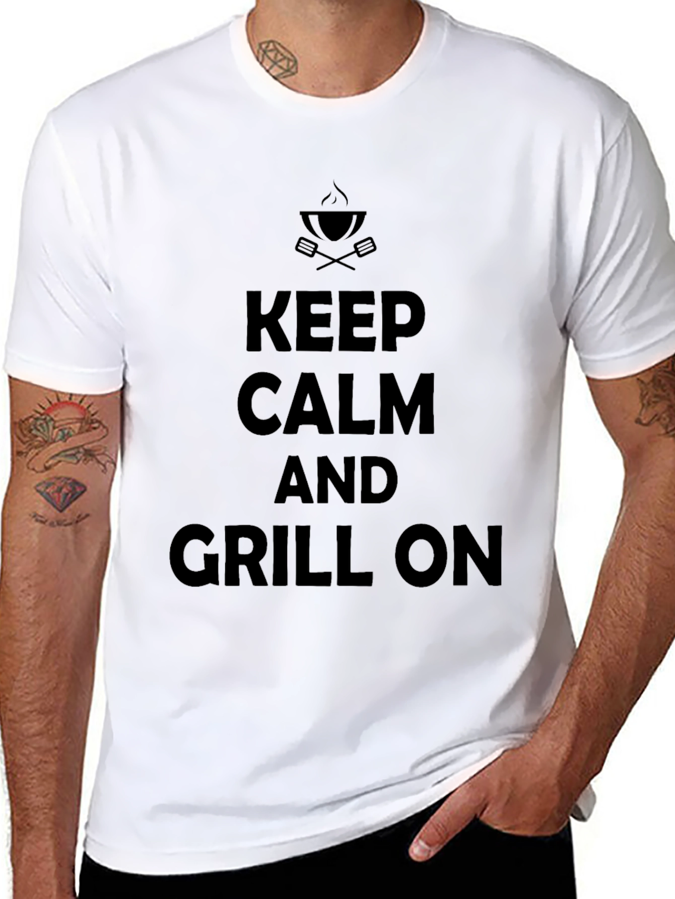 Keep Calm and Grill On T-Shirt