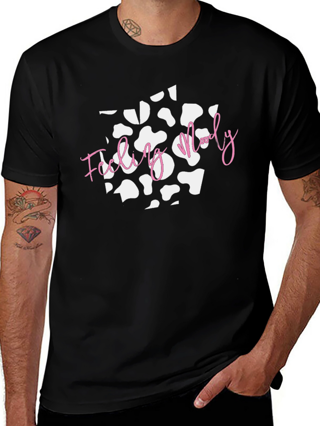 Feeling Moody Cow Print T-Shirt