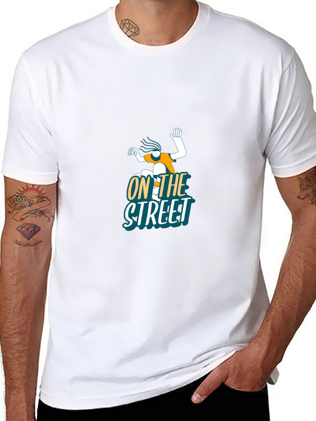 Cool On The Street Graphic Black T-Shirt