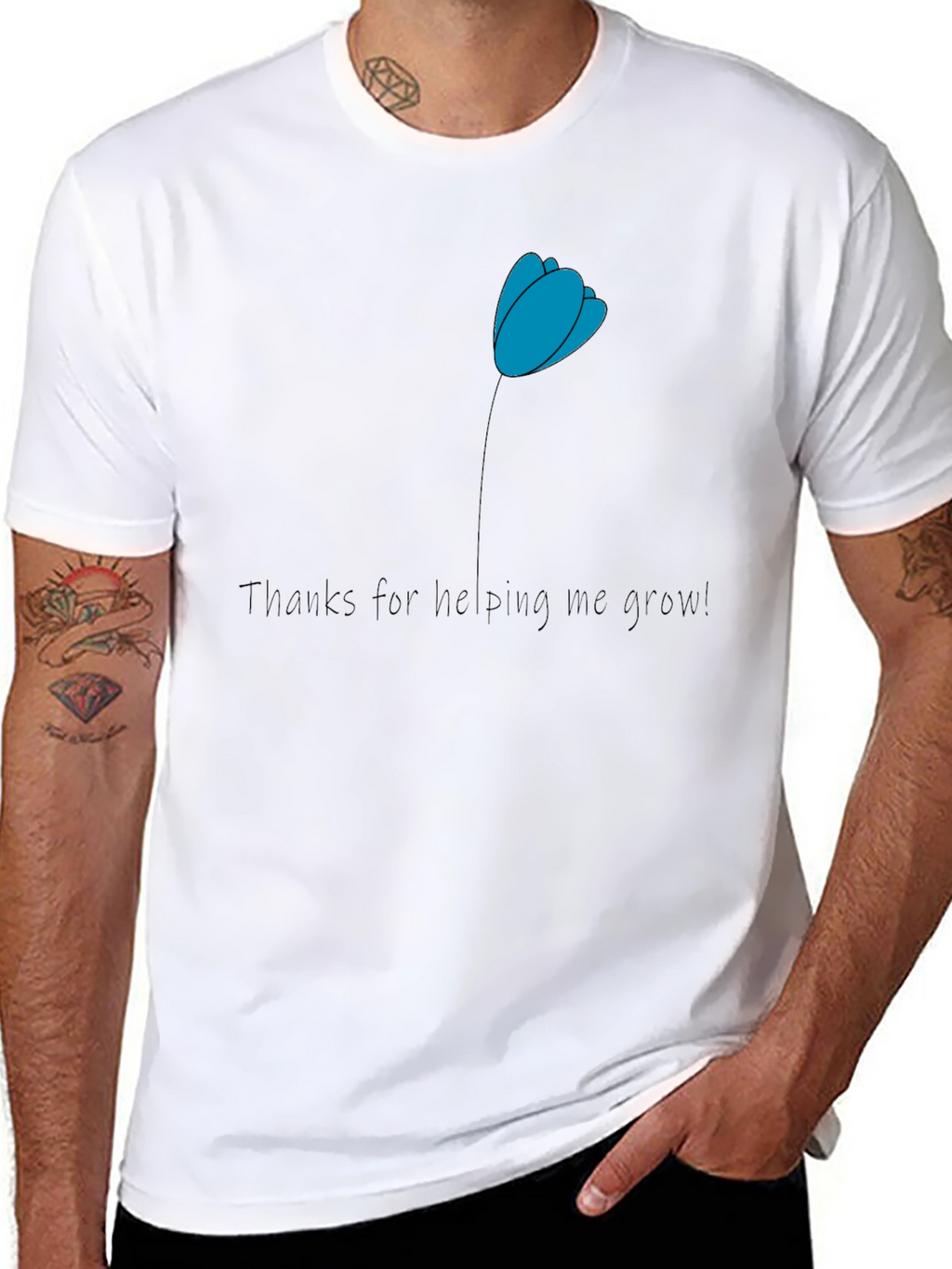 Thank You Teacher T-Shirt - Helping Me Grow