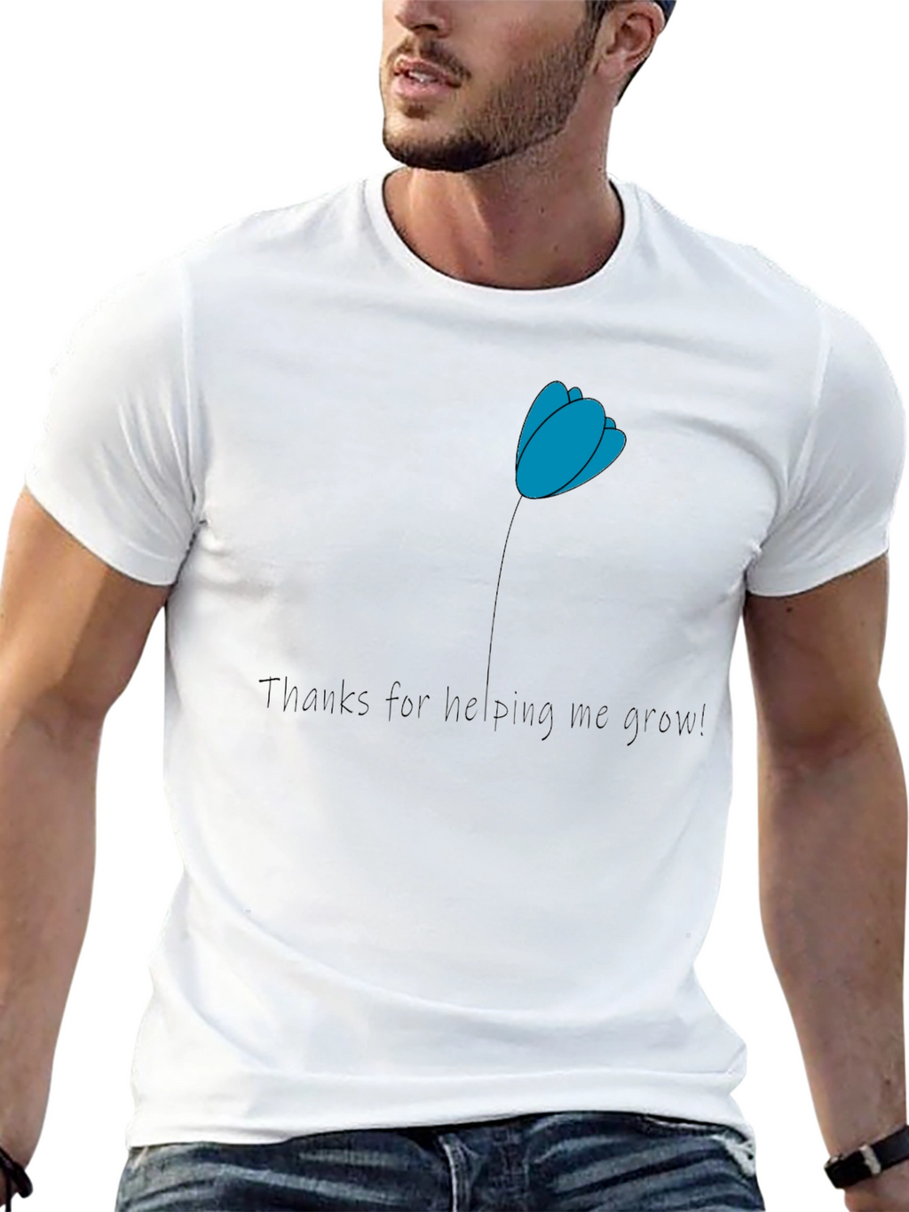 Thank You Teacher T-Shirt - Helping Me Grow