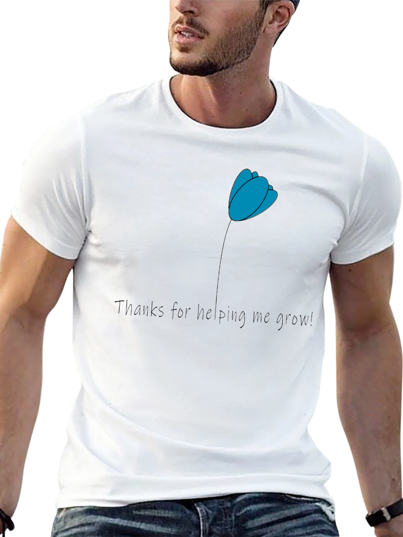 Thank You Teacher T-Shirt - Helping Me Grow