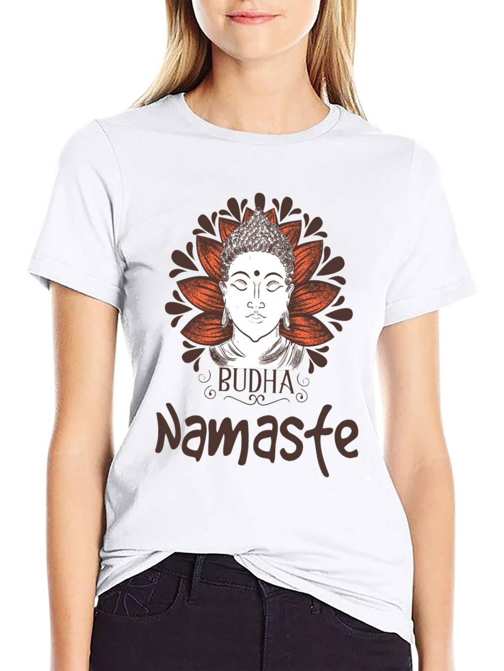 Buddha Namaste Graphic Tee - Spiritual Meditation T-Shirt