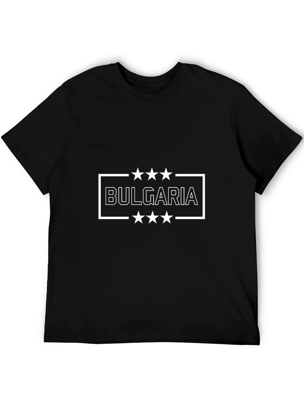 Bulgaria Star Graphic T-Shirt | Black | Casual Wear