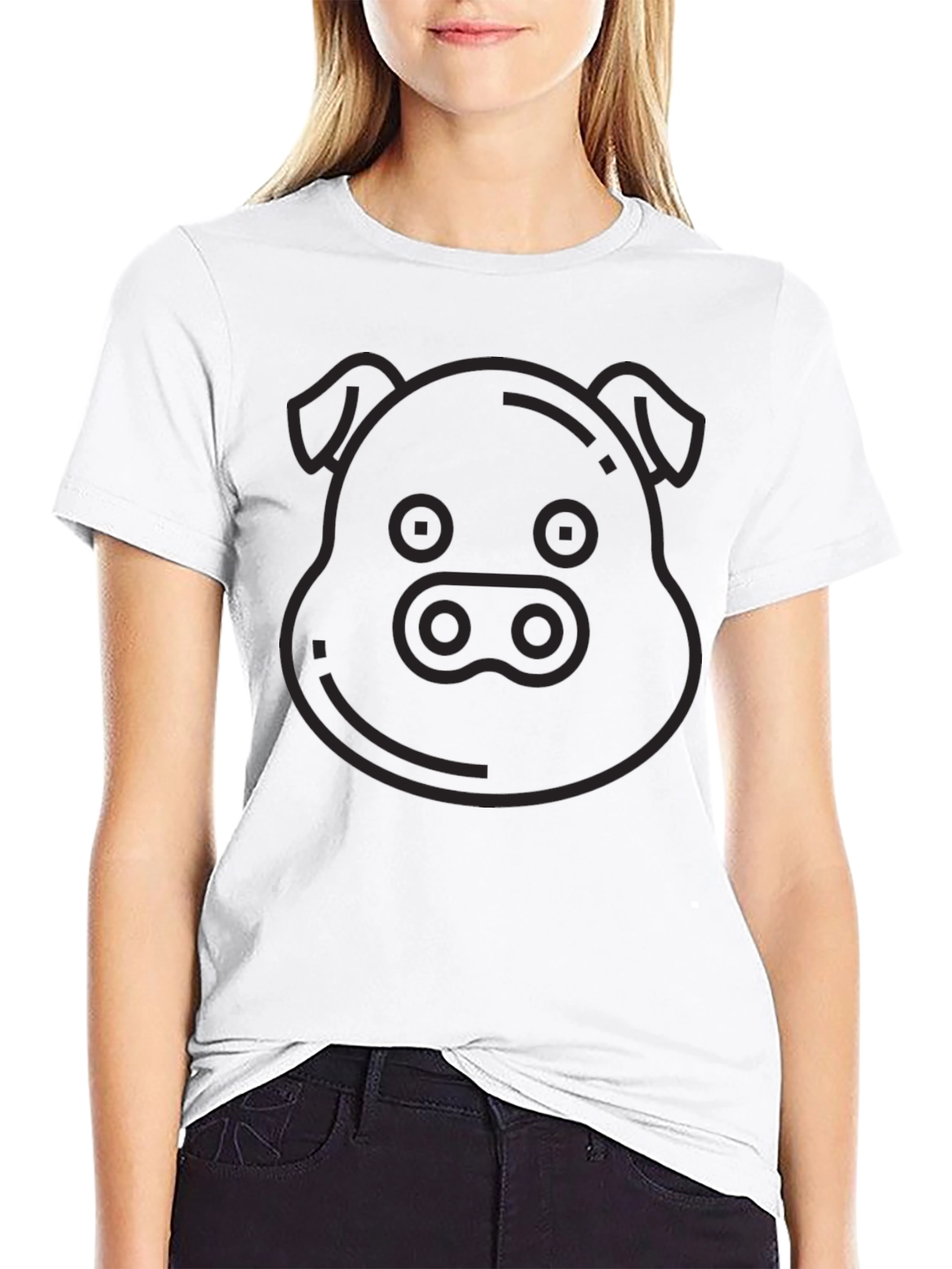 Pig Emoji Graphic T-Shirt