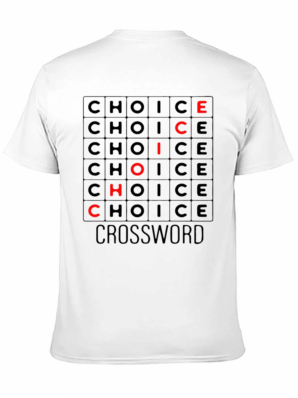 Choice Crossword Graphic Tee - Soft Cotton T-Shirt