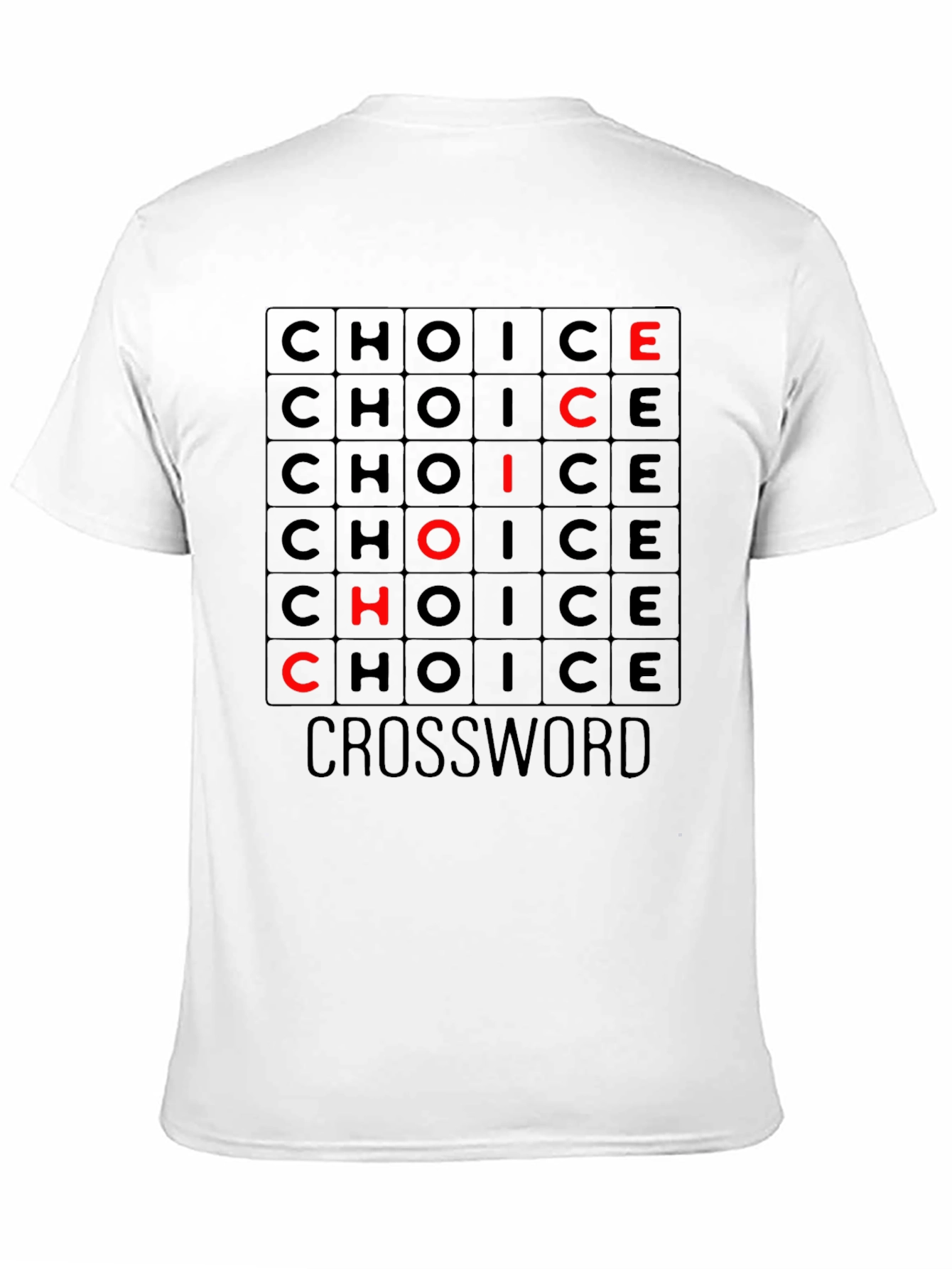 Choice Crossword Graphic Tee - Soft Cotton T-Shirt