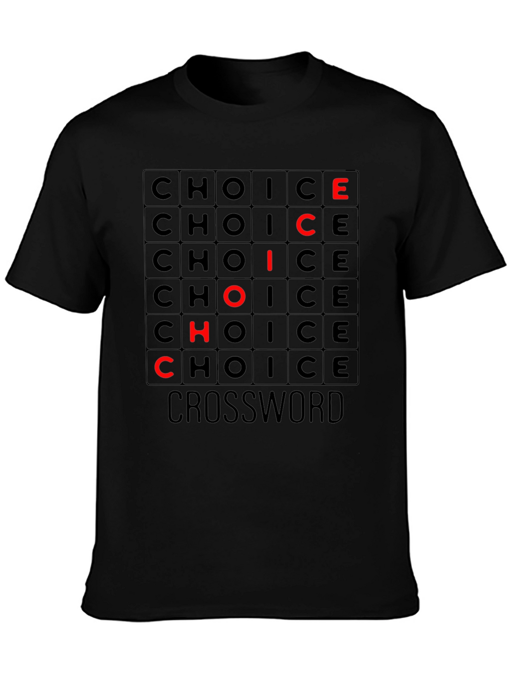 Choice Crossword Graphic Tee - Soft Cotton T-Shirt