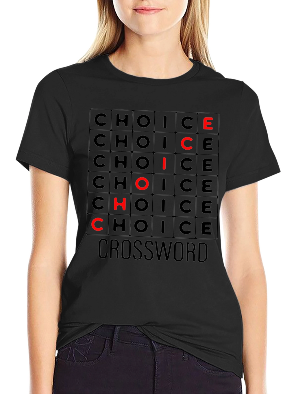 Choice Crossword Graphic Tee - Soft Cotton T-Shirt