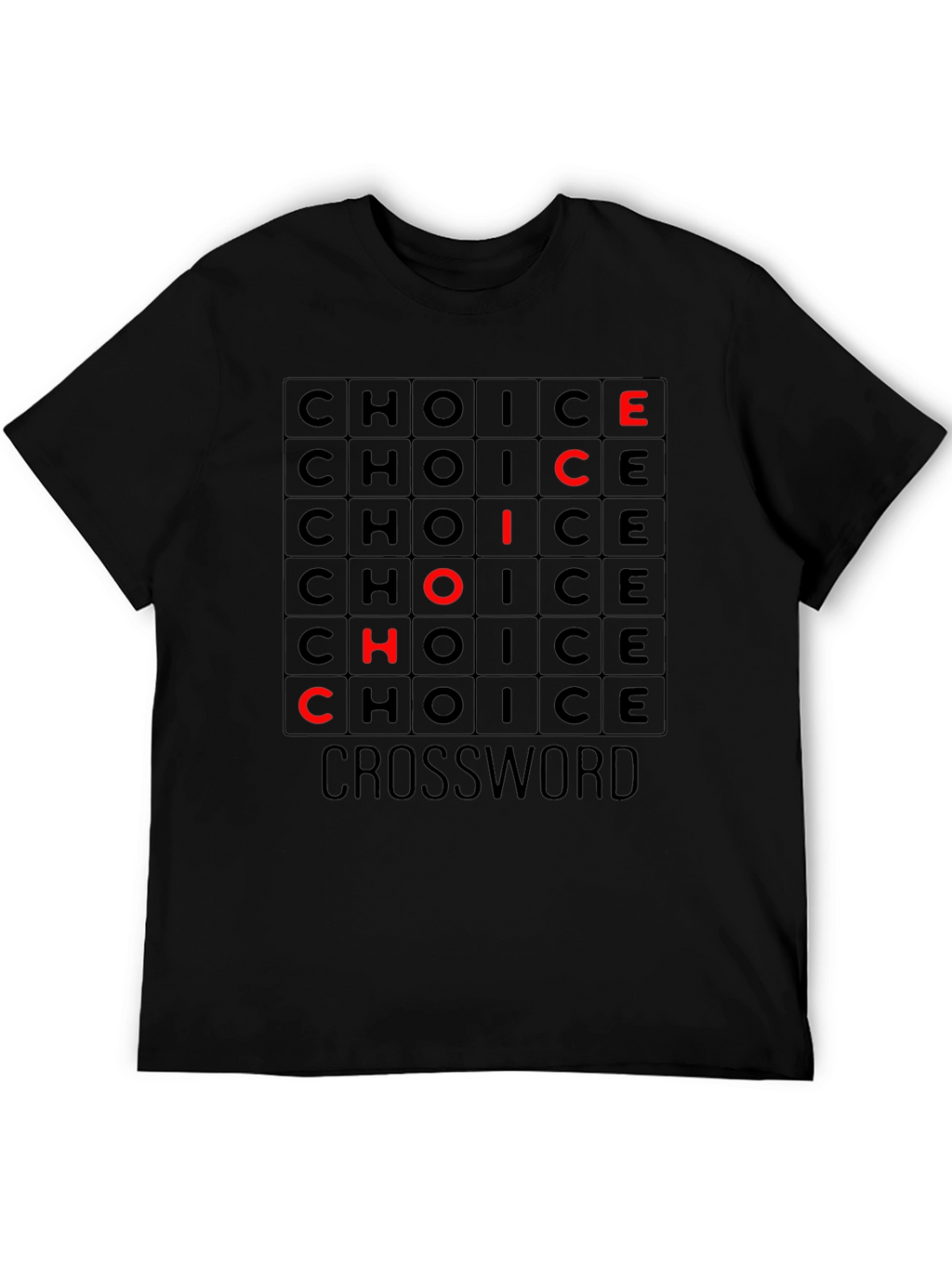 Choice Crossword Graphic Tee - Soft Cotton T-Shirt