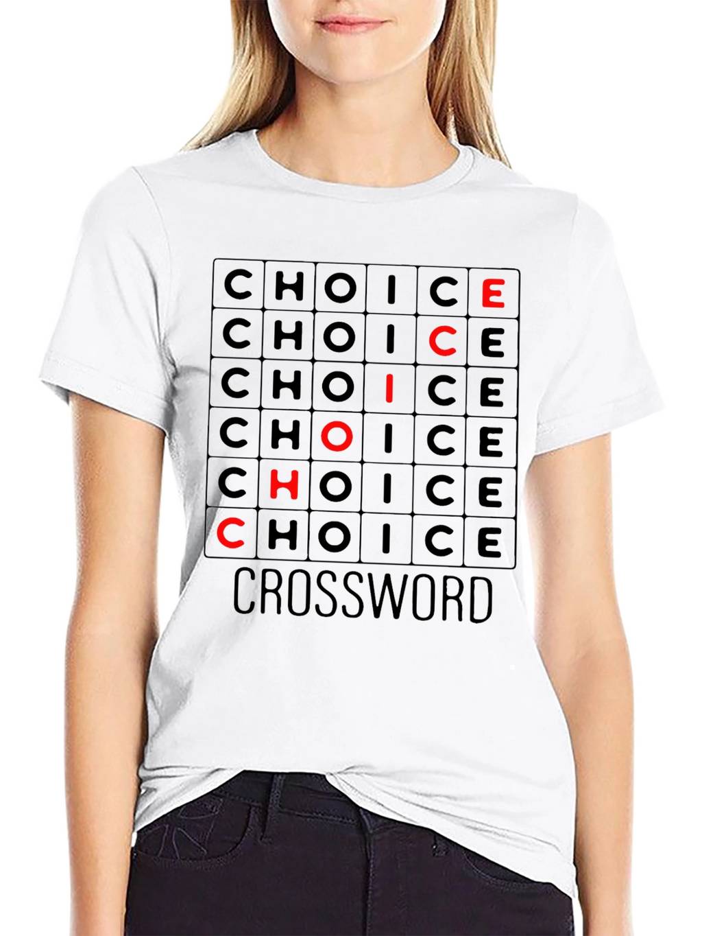 Choice Crossword Graphic Tee - Soft Cotton T-Shirt