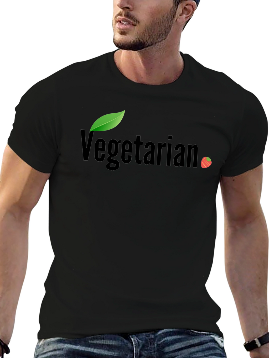Vegetarian Graphic Tee - Stylish Vegan Lifestyle Shirt
