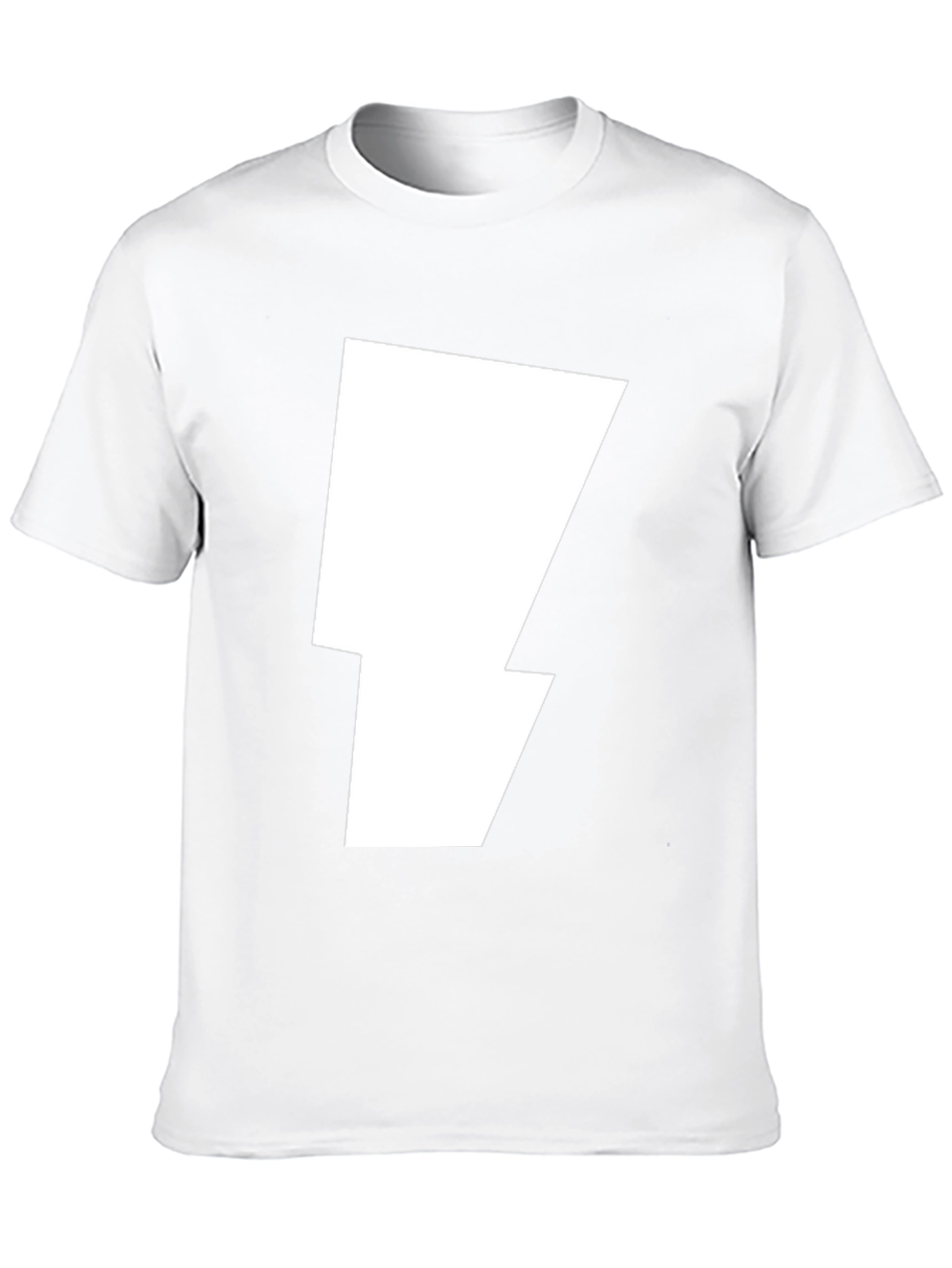 Lightning Bolt Graphic Tee - Bold Stylish Black T-Shirt
