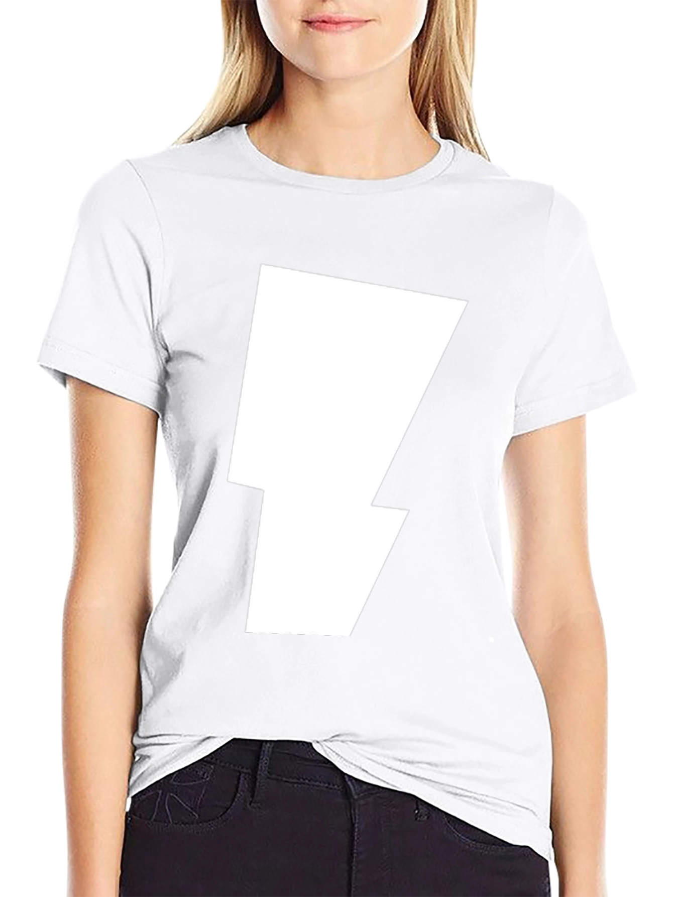 Lightning Bolt Graphic Tee - Bold Stylish Black T-Shirt