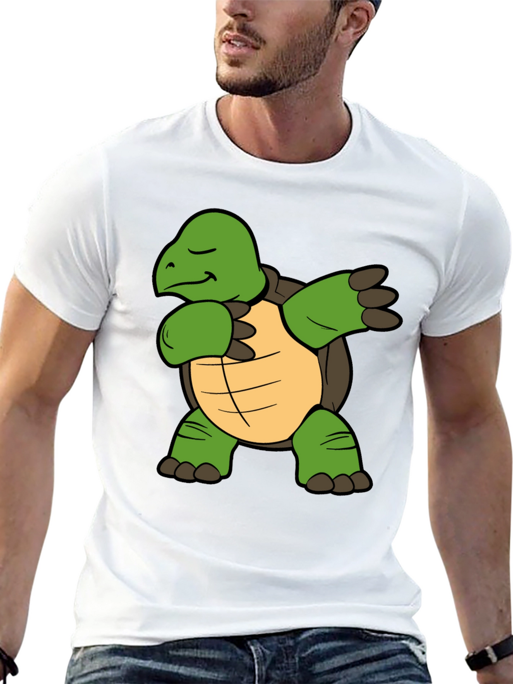 Dabbing Turtle T-Shirt - Funny Animal Graphic Tee
