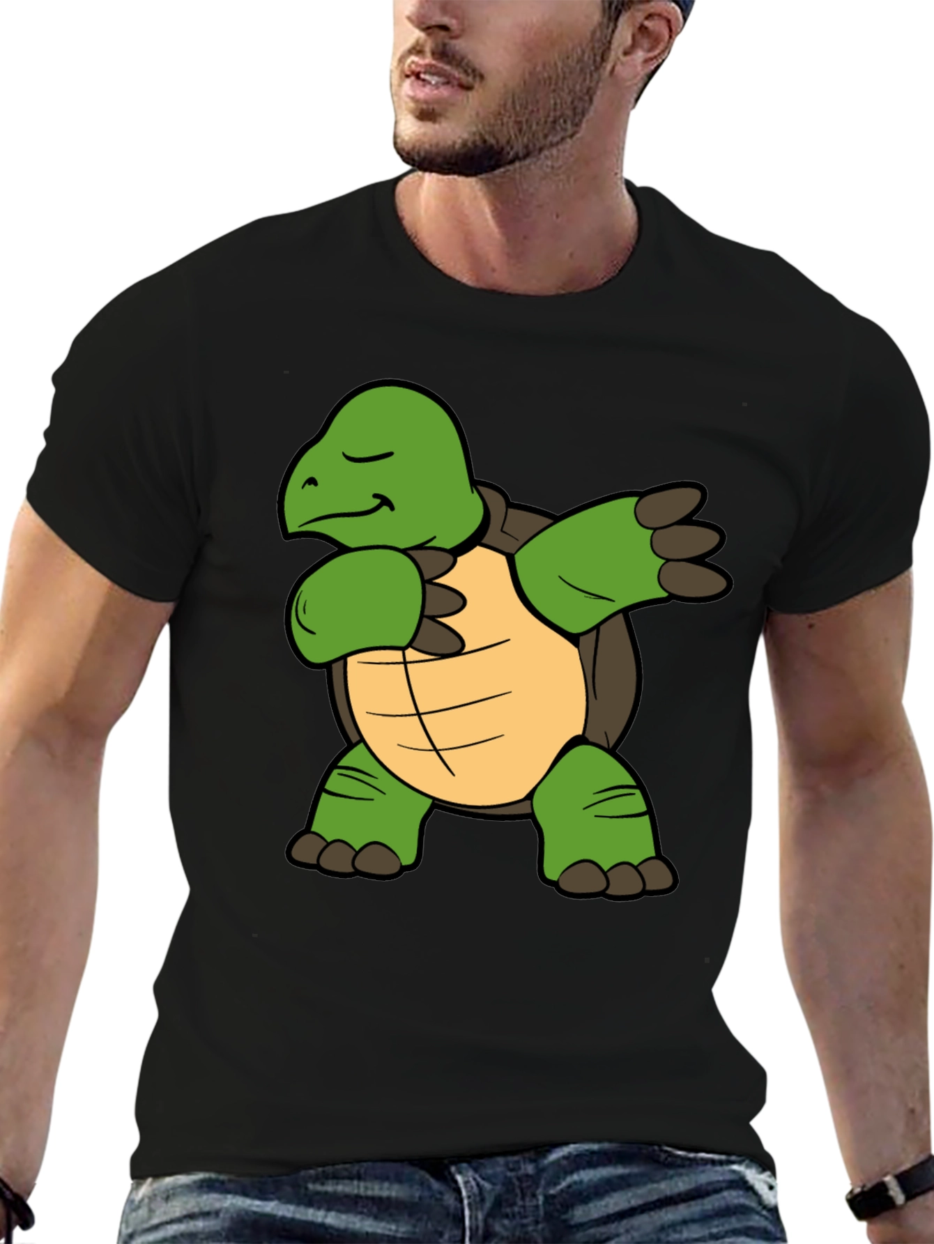 Dabbing Turtle T-Shirt - Funny Animal Graphic Tee