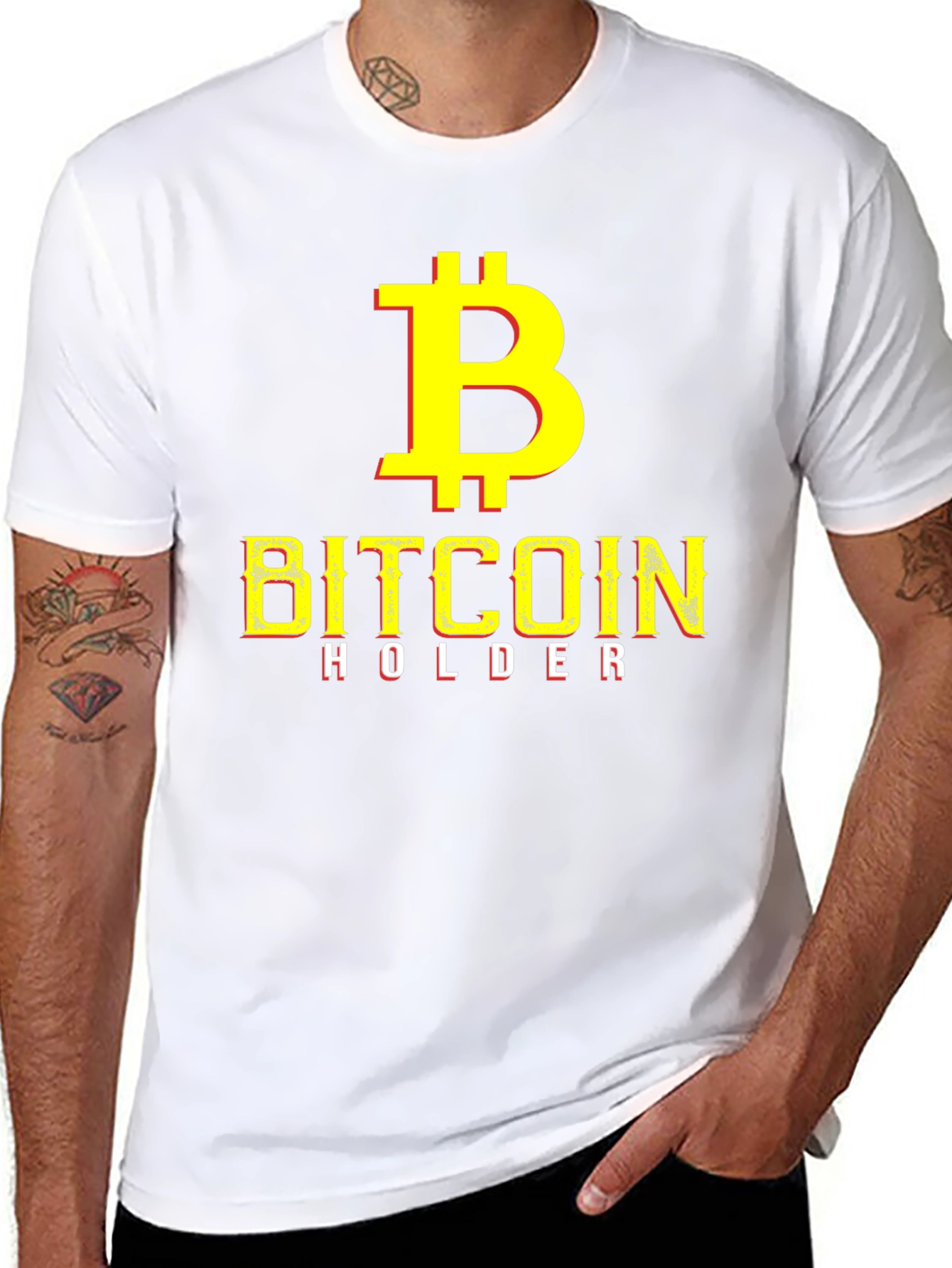 Bitcoin Holder Graphic T-Shirt - Black Crypto Tee