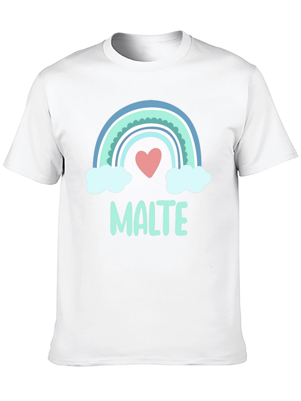 Rainbow Heart T-Shirt - Cute Casual Tee