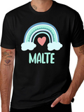 Rainbow Heart T-Shirt - Cute Casual Tee