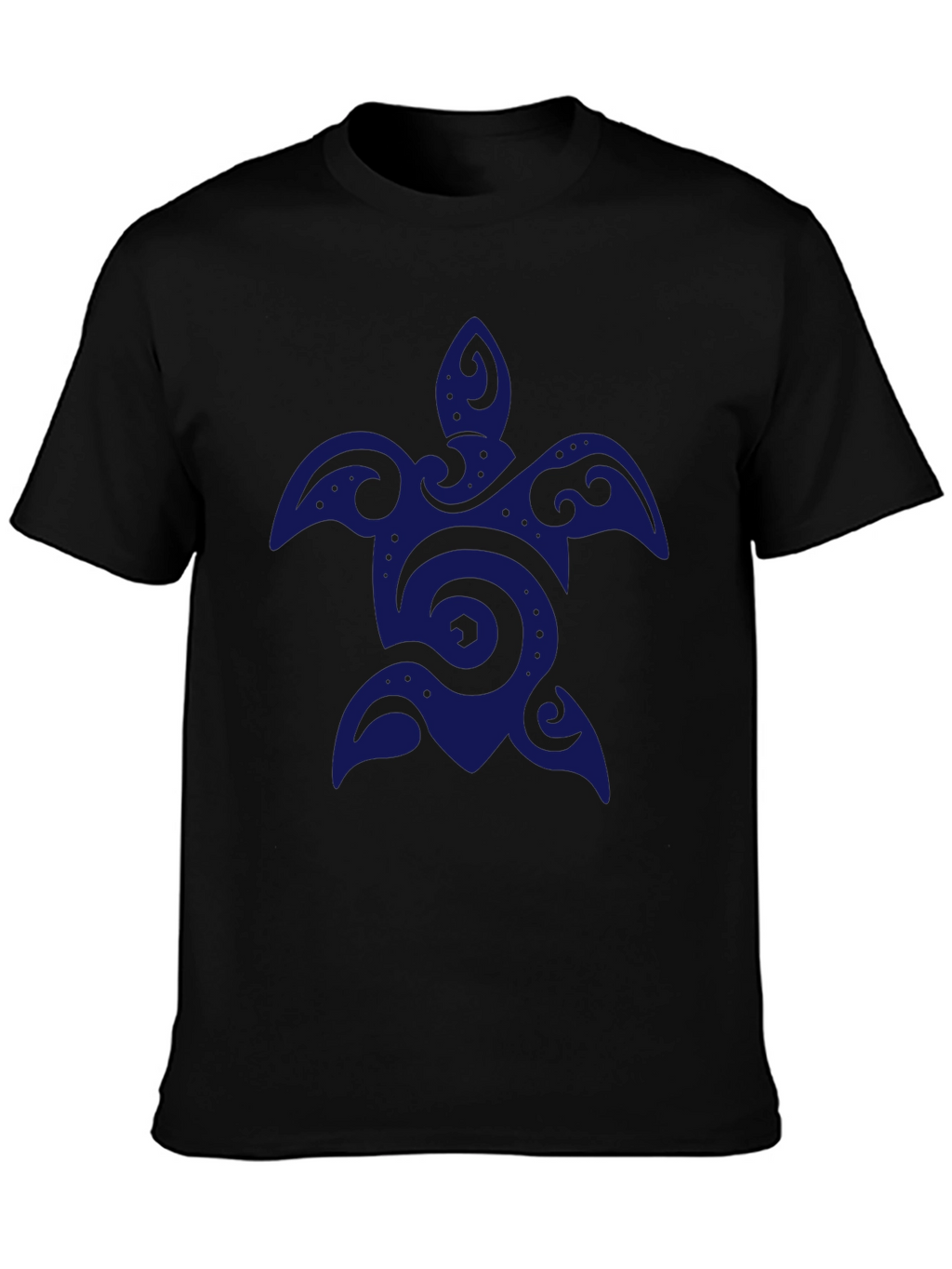 Mens Black Turtle Graphic T-Shirt