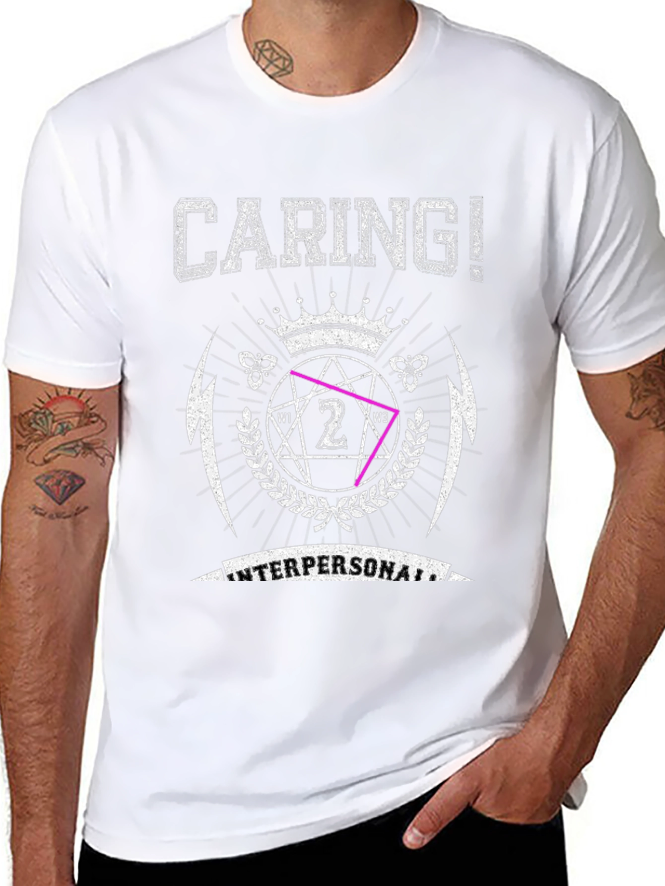 Caring! Interpersonal Graphic Print T-Shirt