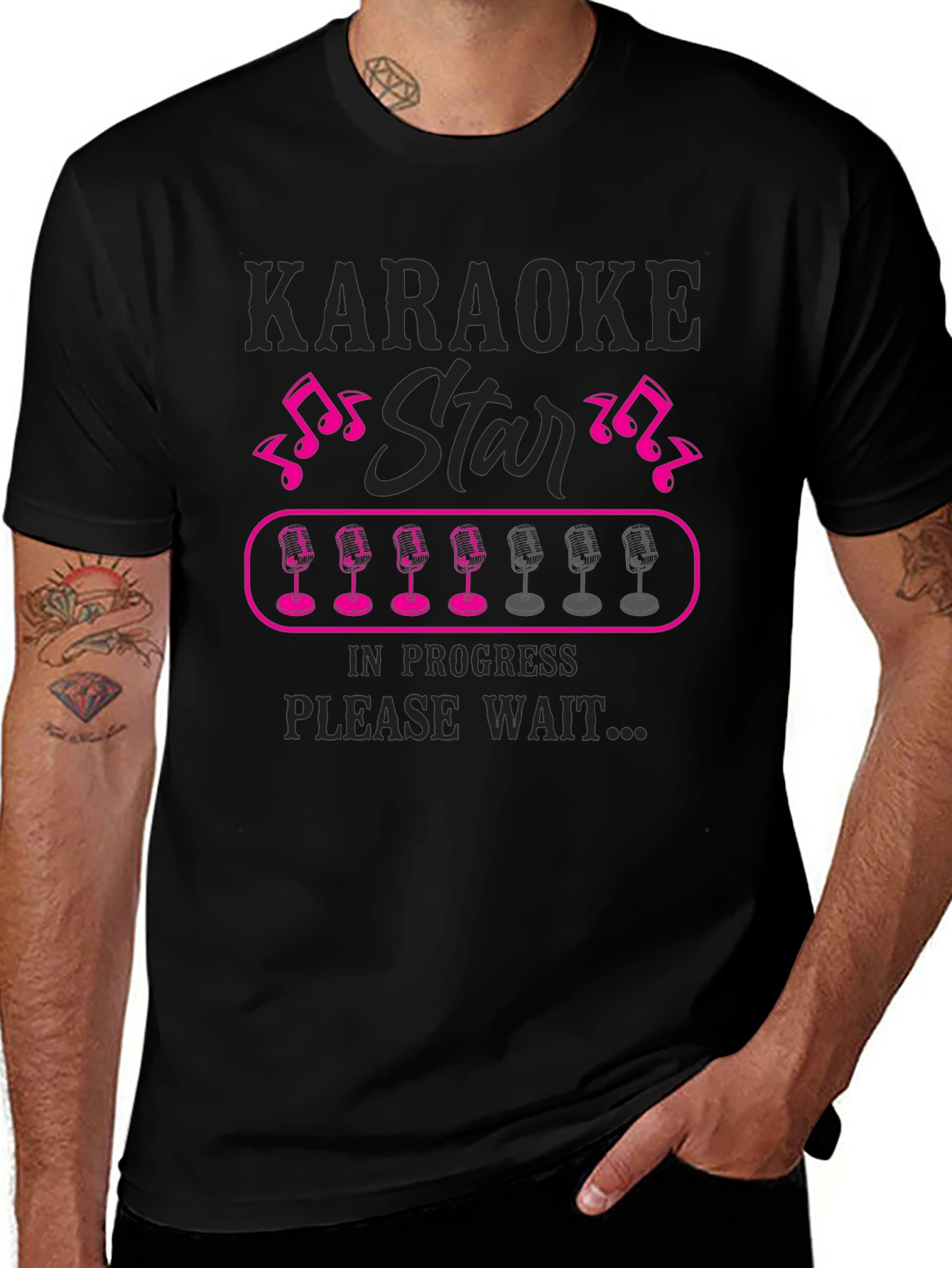 Karaoke Star in Progress Graphic T-Shirt
