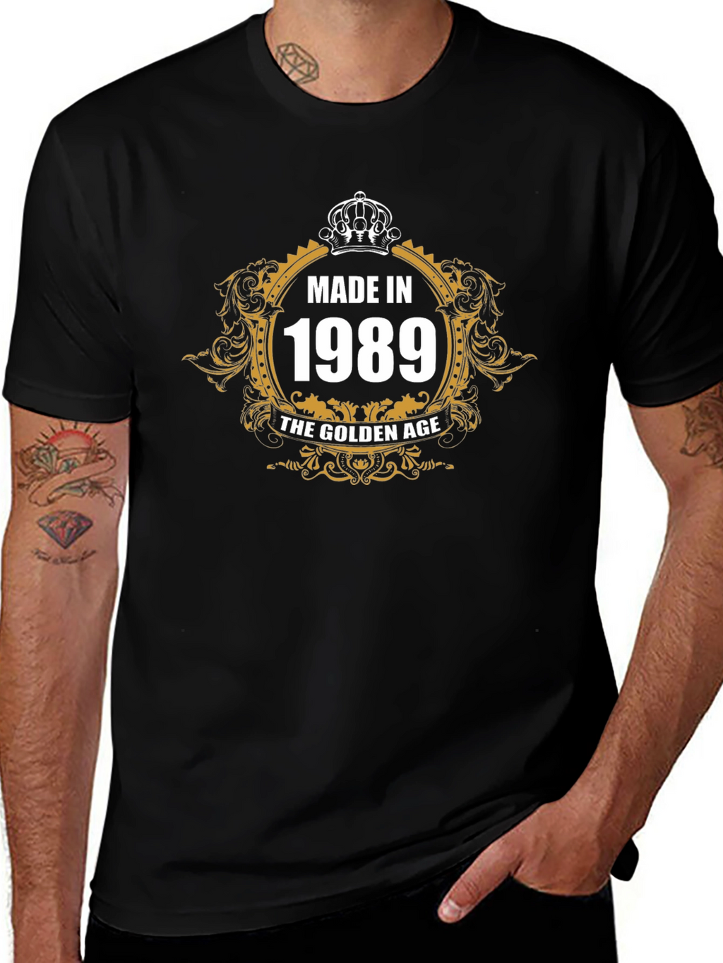 Made in 1989 Golden Age Black T-Shirt