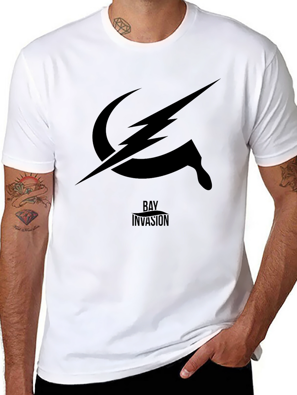 Bay Invasion Graphic T-Shirt - Black