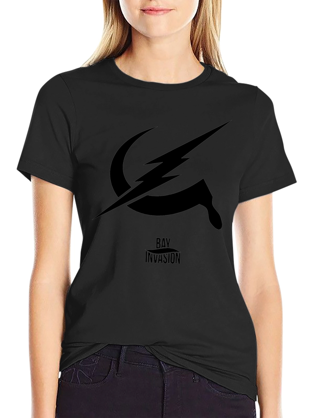 Bay Invasion Graphic T-Shirt - Black