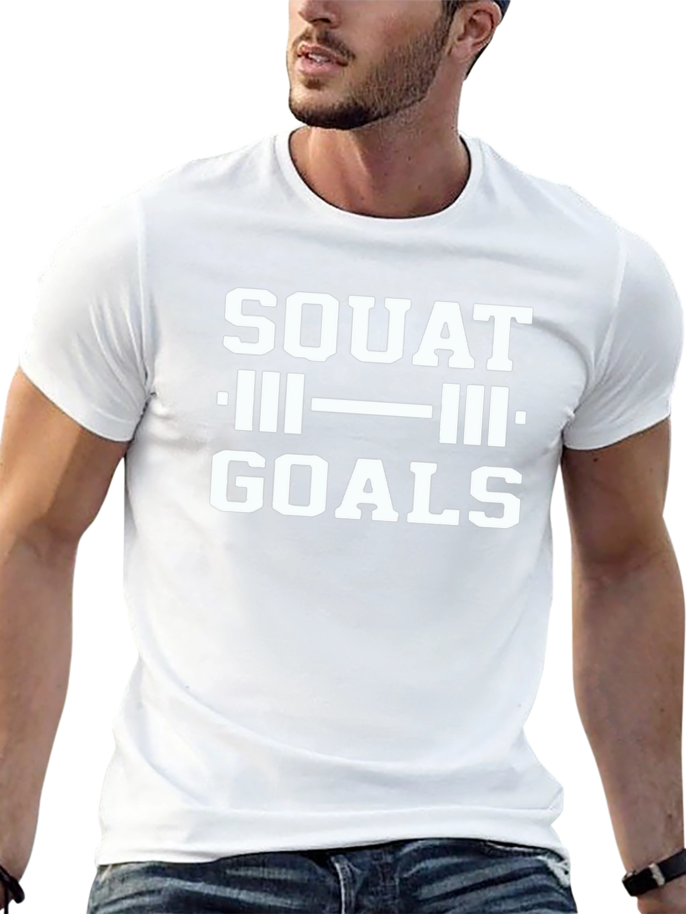 Squat Goals Black T-Shirt - Weightlifting Gym Apparel