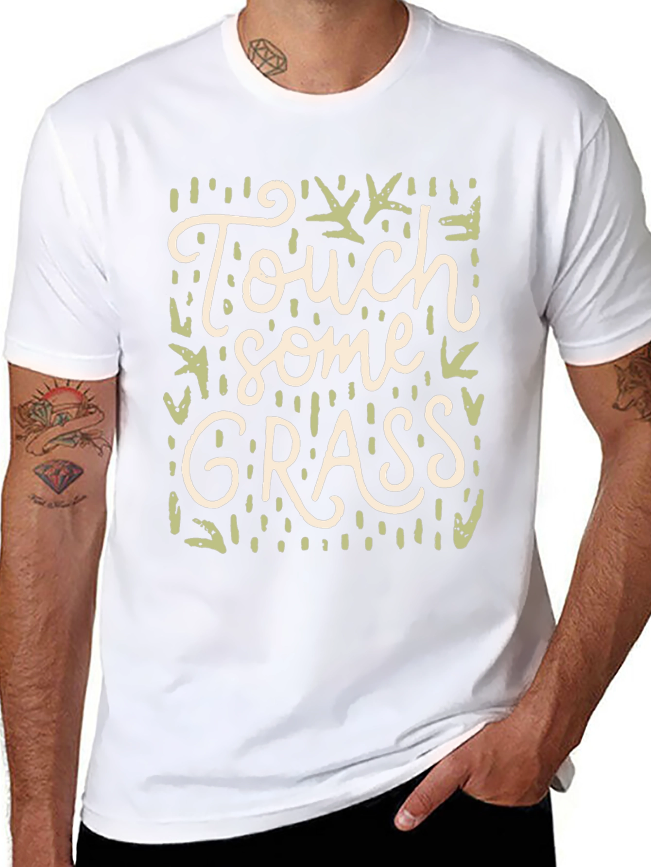 Touch Some Grass Graphic Tee