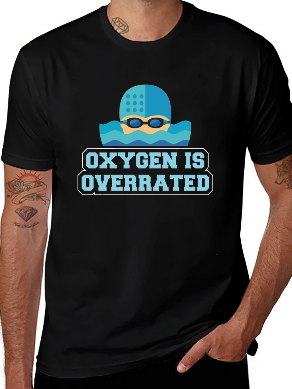 Oxygen Is Overrated Swimmers T-Shirt