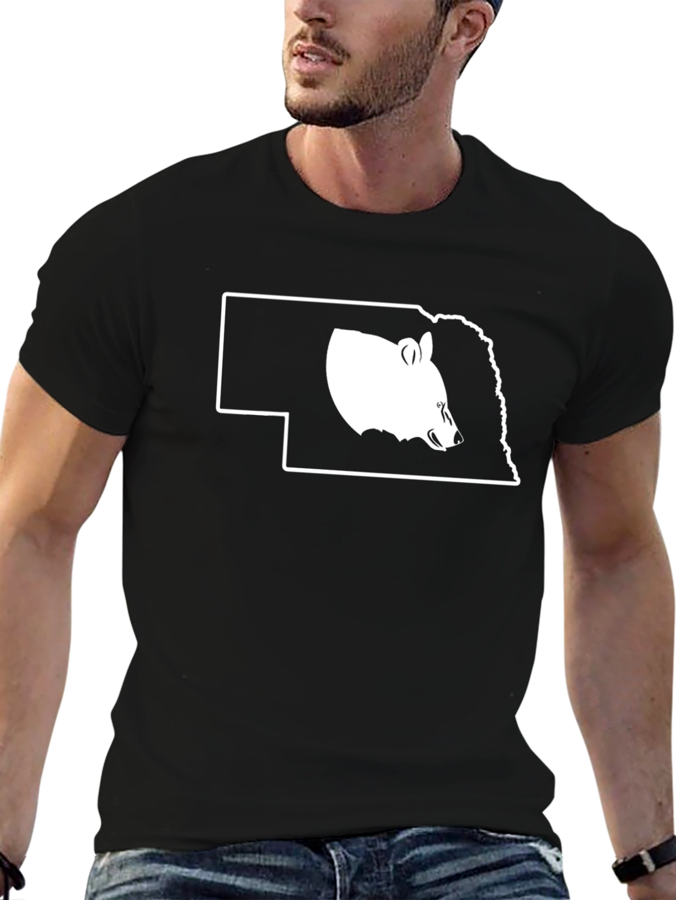 Nebraska Cornhuskers T-Shirt Black State Pride