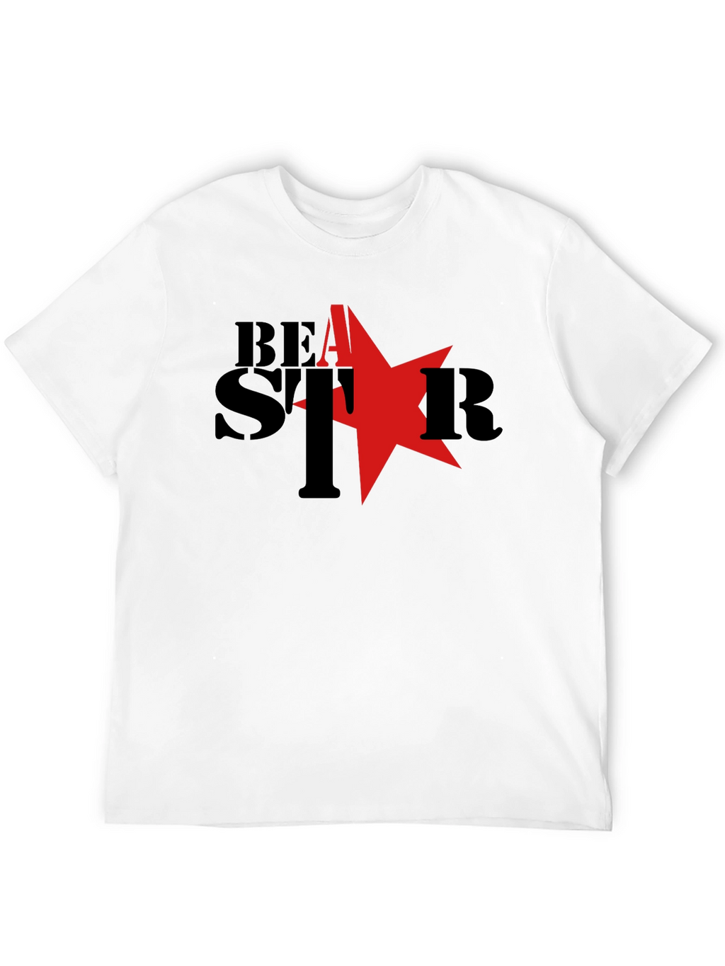 Beast Star Graphic T-Shirt - Black Cotton Tee