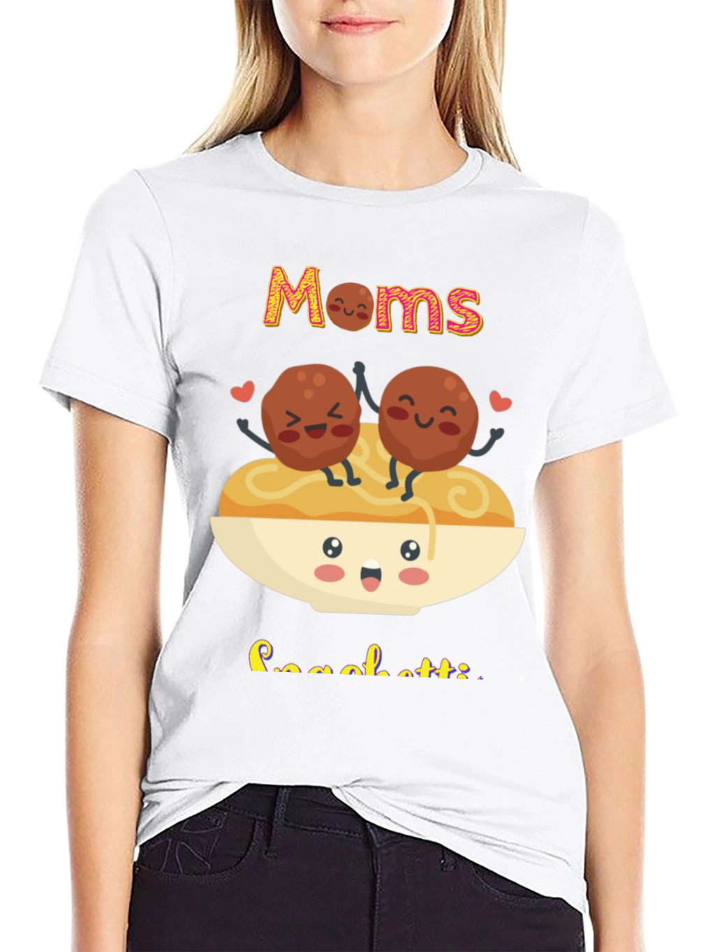Moms Spaghetti Kawaii Style T-Shirt