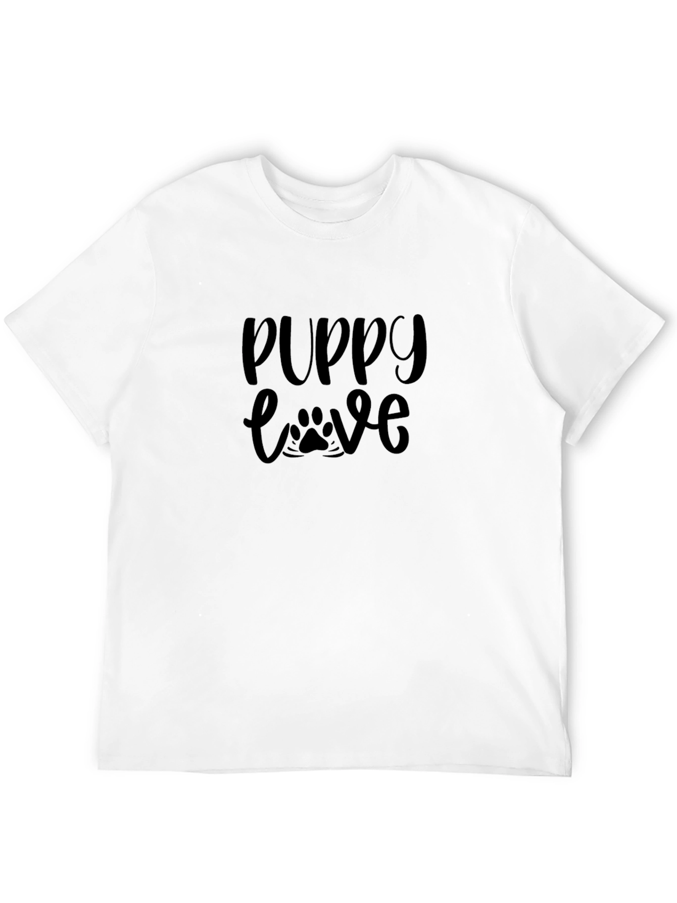 Puppy Love Black Graphic Tee