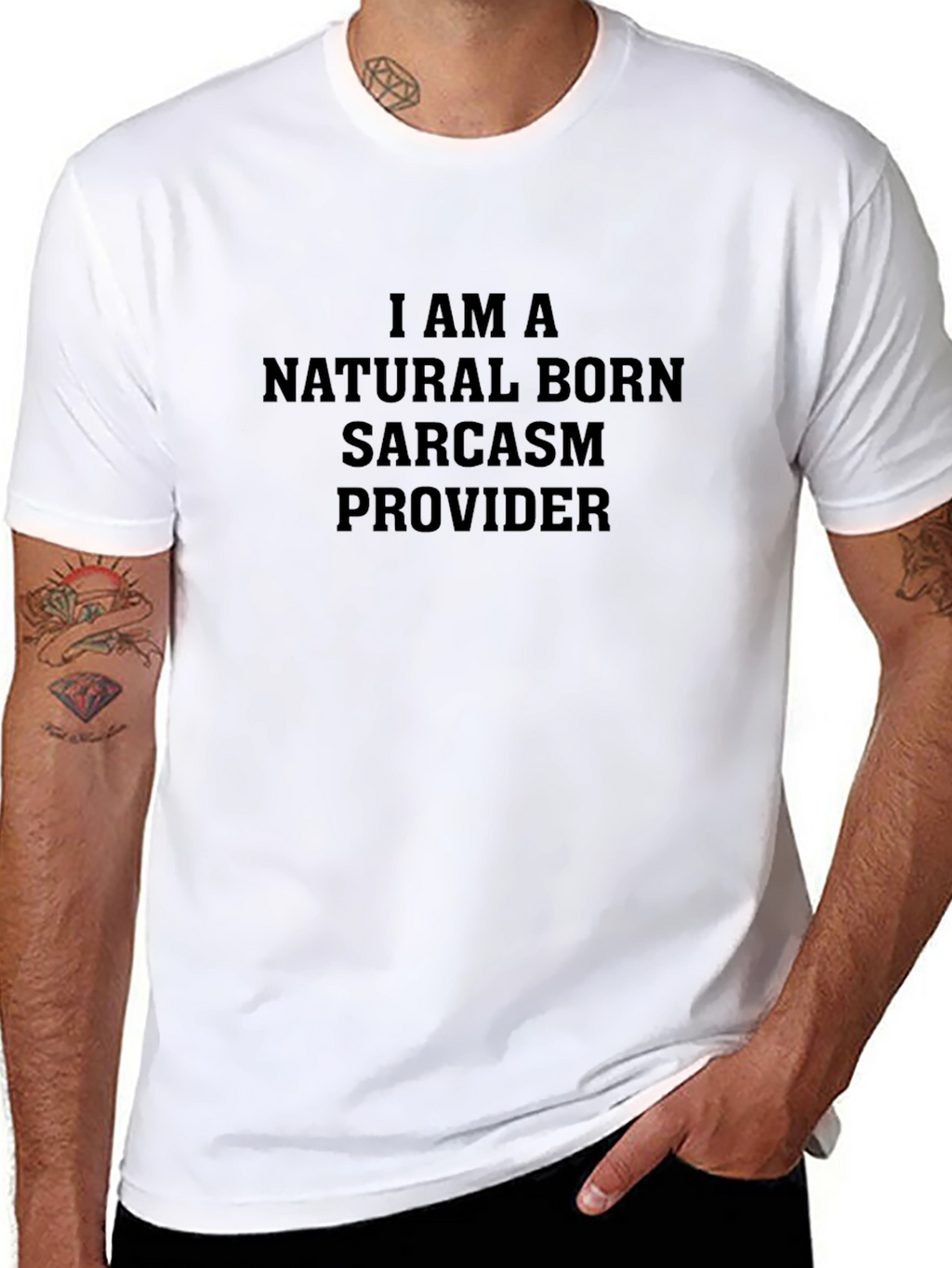 Sarcasm Provider Black T-Shirt