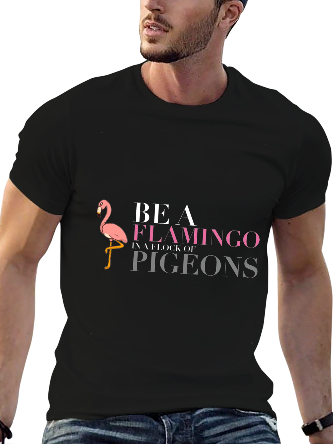 Be a Flamingo T-Shirt - Funny Graphic Tee