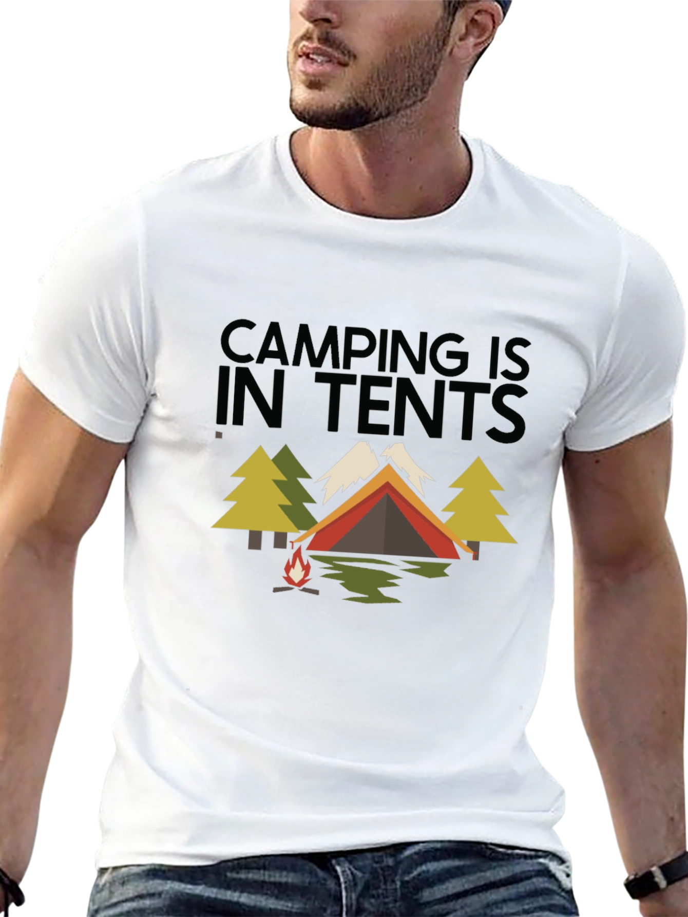 Camping in Tents Graphic Tee - Adventure Ready