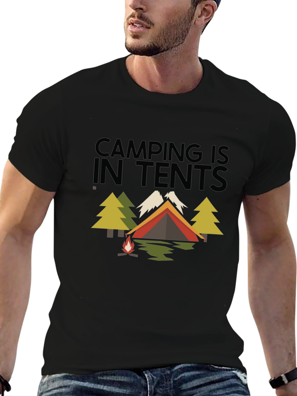Camping in Tents Graphic Tee - Adventure Ready