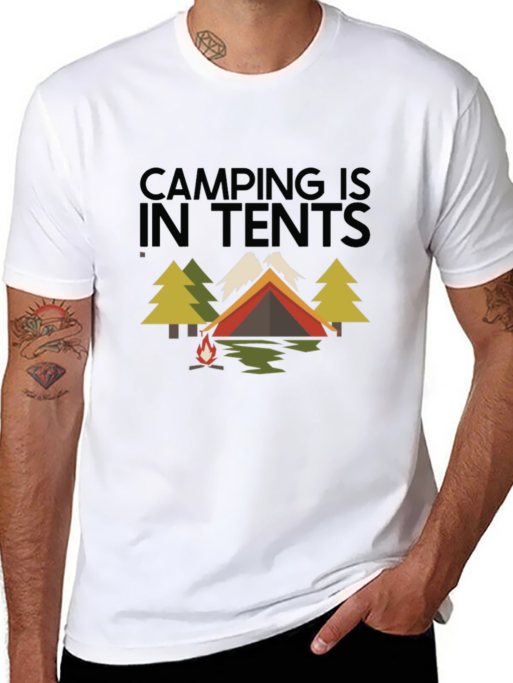 Camping in Tents Graphic Tee - Adventure Ready