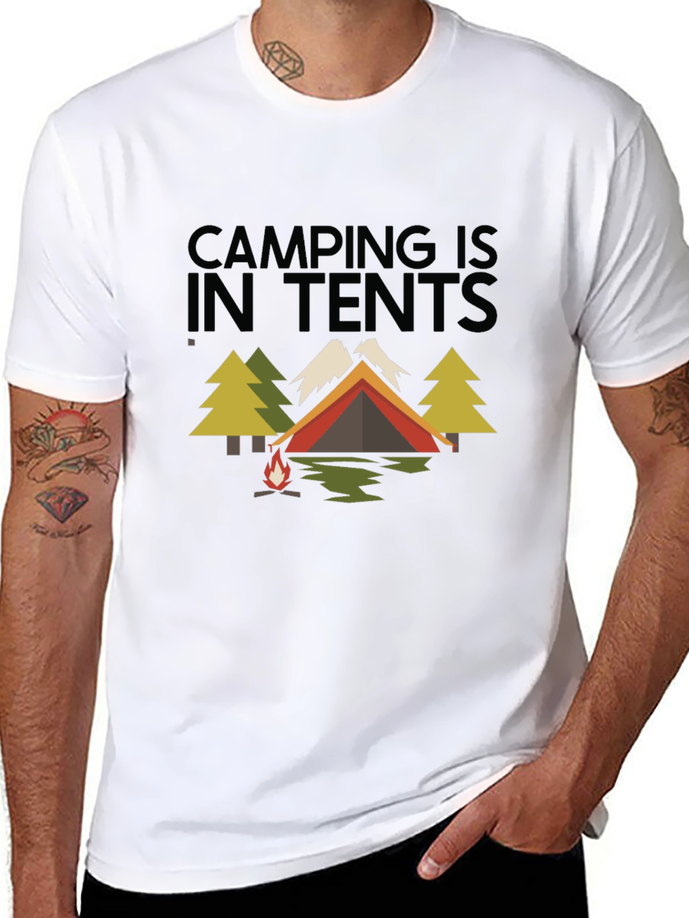 Camping in Tents Graphic Tee - Adventure Ready