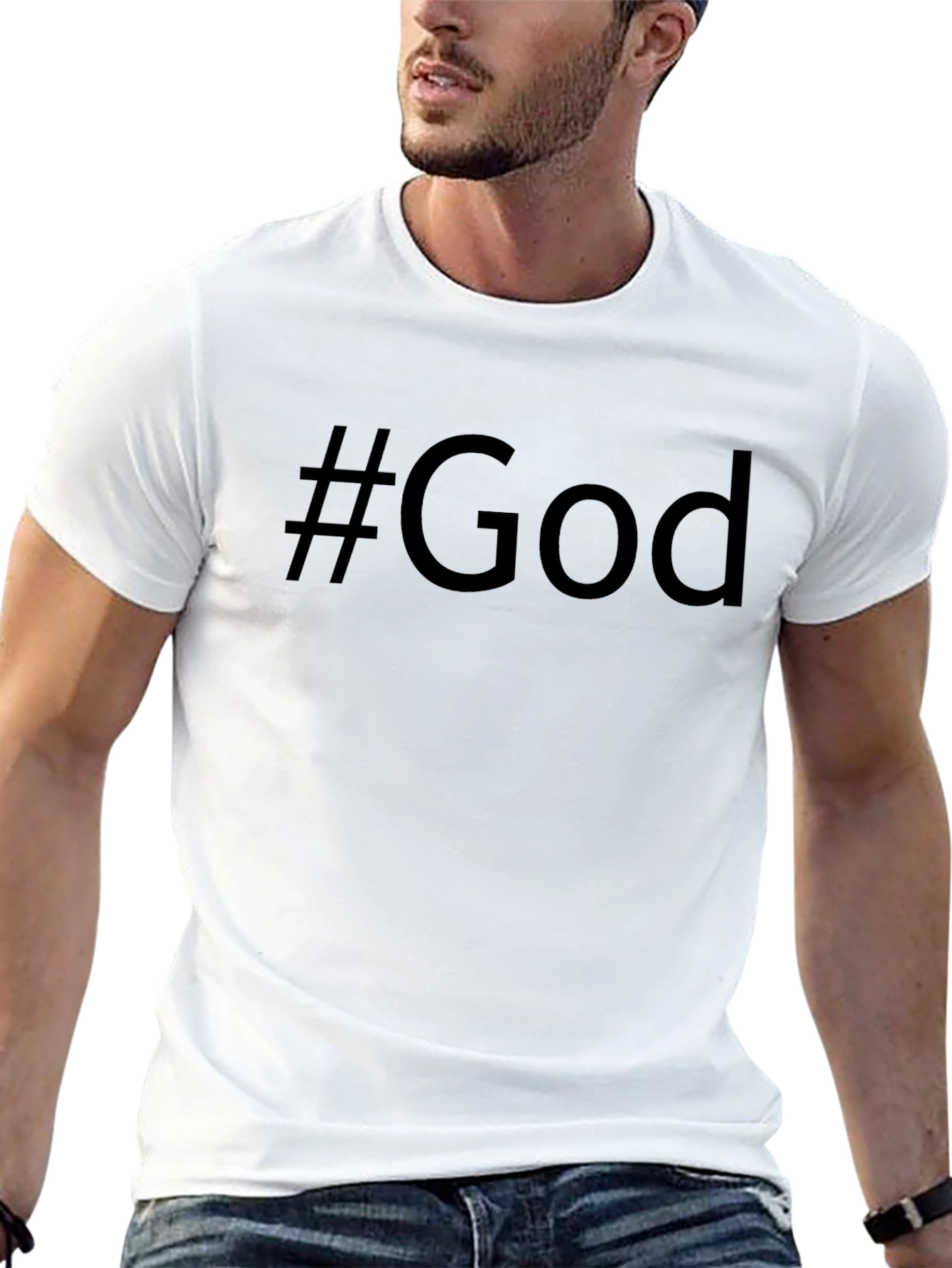 #God Black T-Shirt - Religious Tee