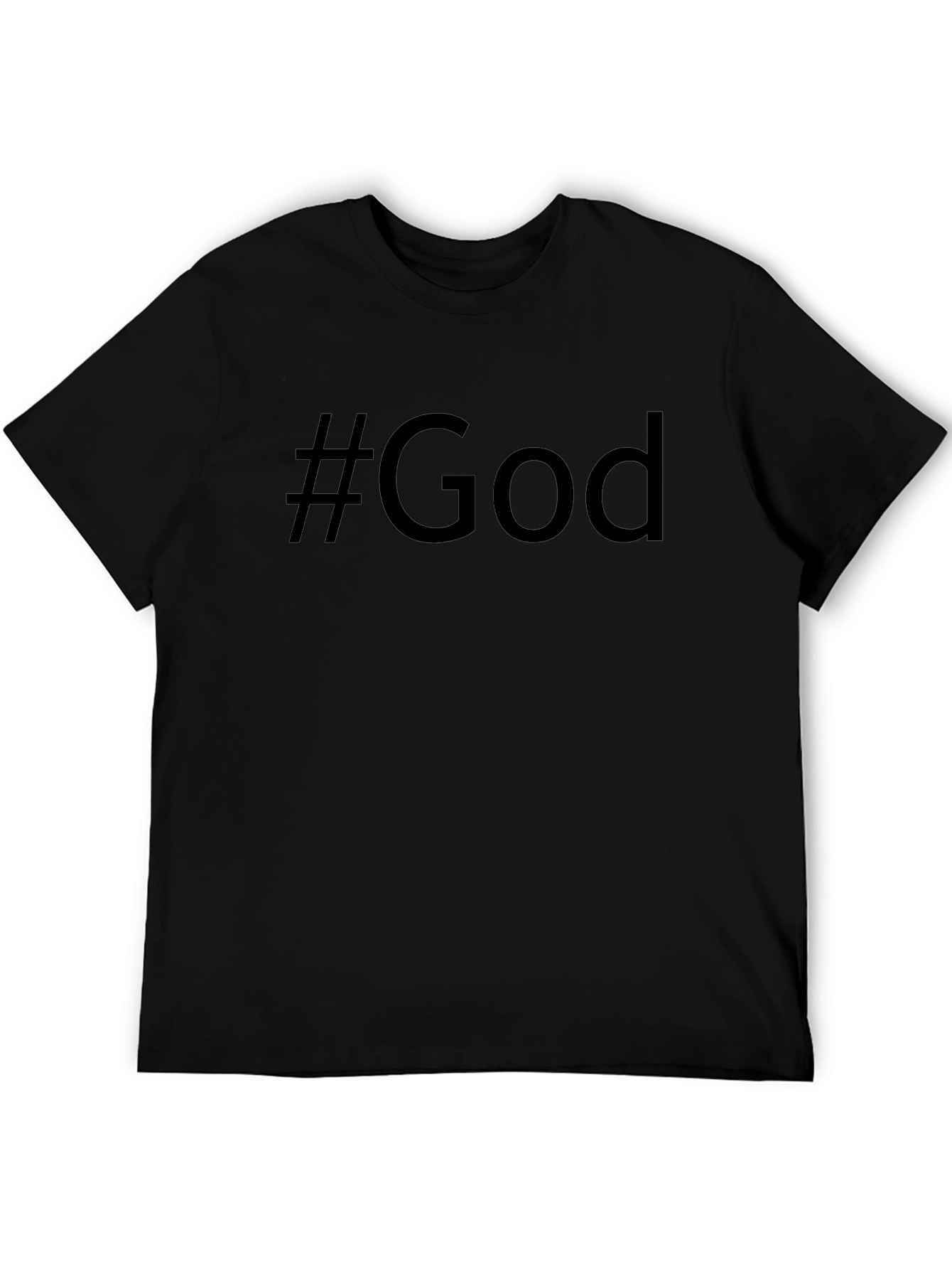 #God Black T-Shirt - Religious Tee