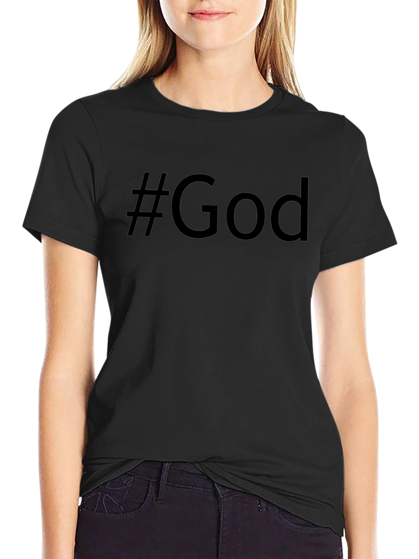 #God Black T-Shirt - Religious Tee