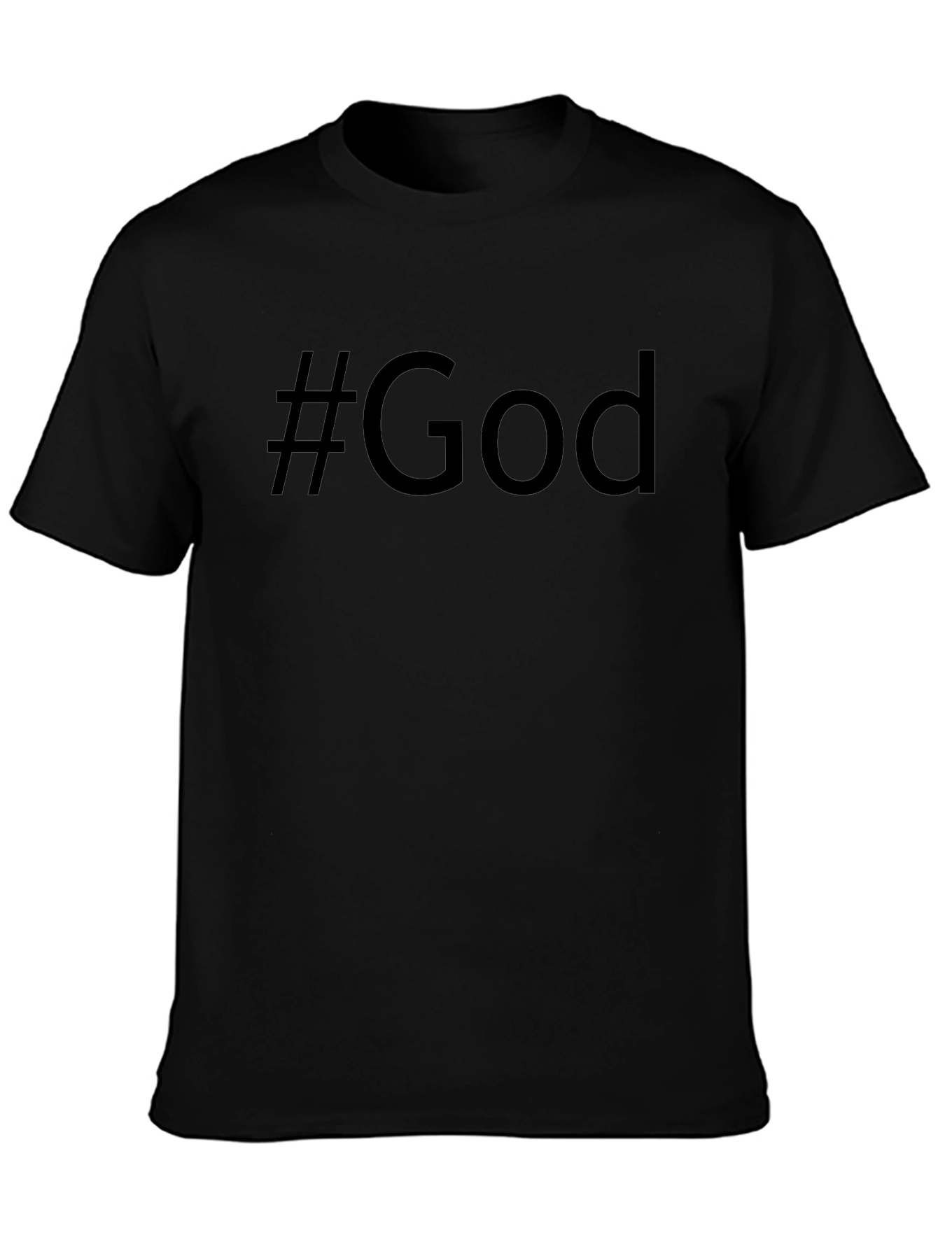#God Black T-Shirt - Religious Tee