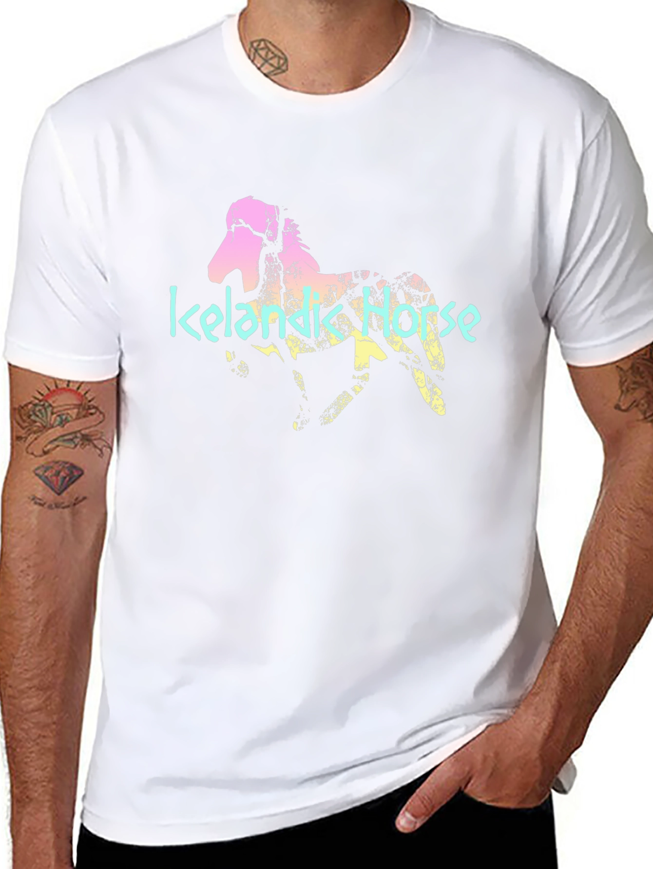 Icelandic Horse Graphic Tee - Stylish Comfort
